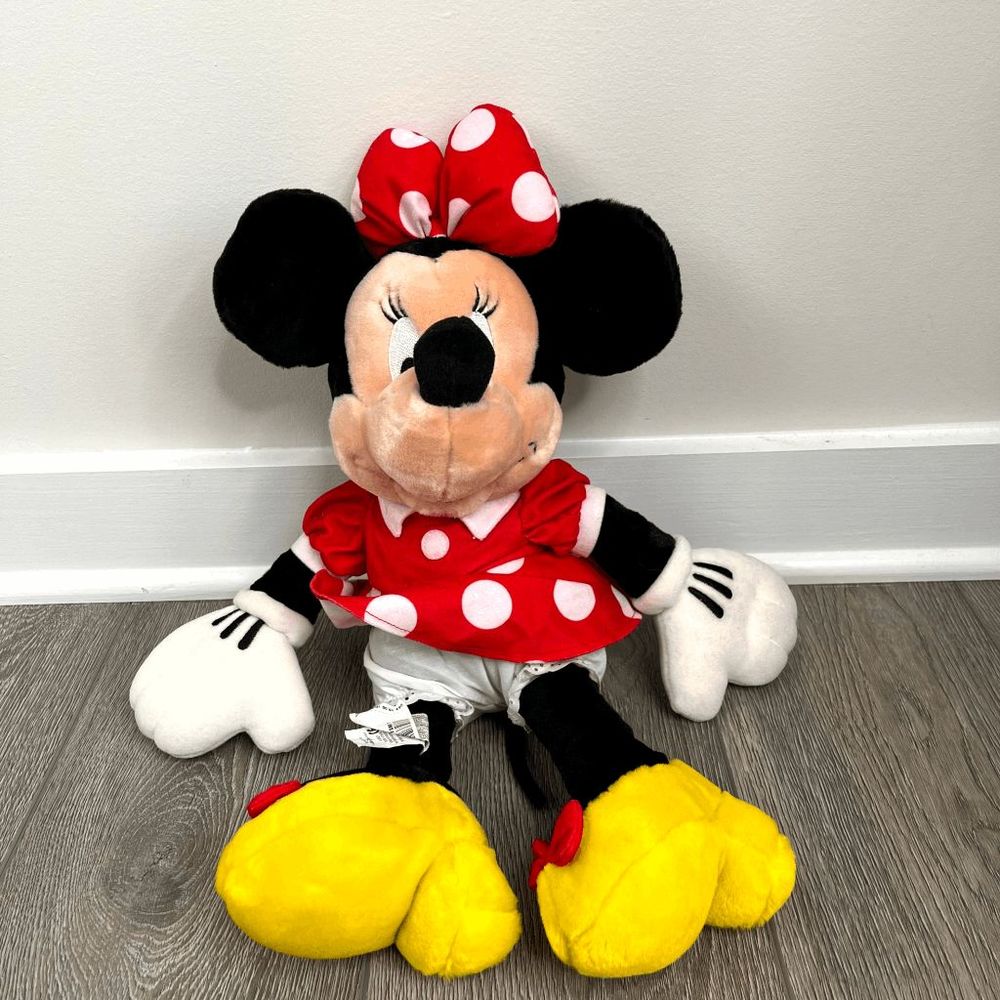 Disney Store Minnie Mouse Stuffed Plush 15"